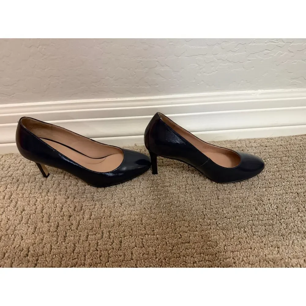 Cole Haan- Navy Blue patent leather heel- size 7 - Picture 6 of 10